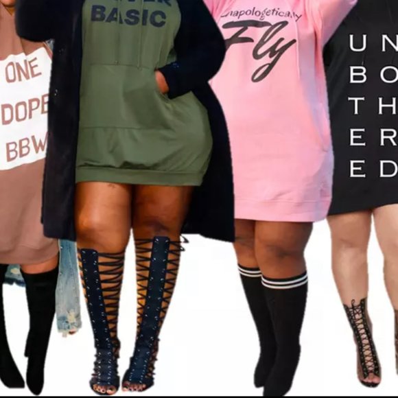 CURVE CLIQUE “Unbothered” Oversized Hoodie - Picture 2 of 3